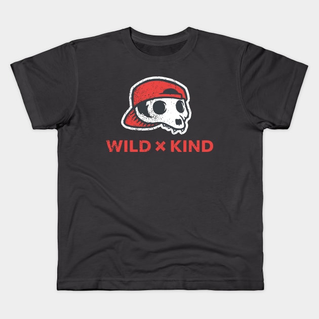 Fox Skull Snapback Kids T-Shirt by Foksy Art